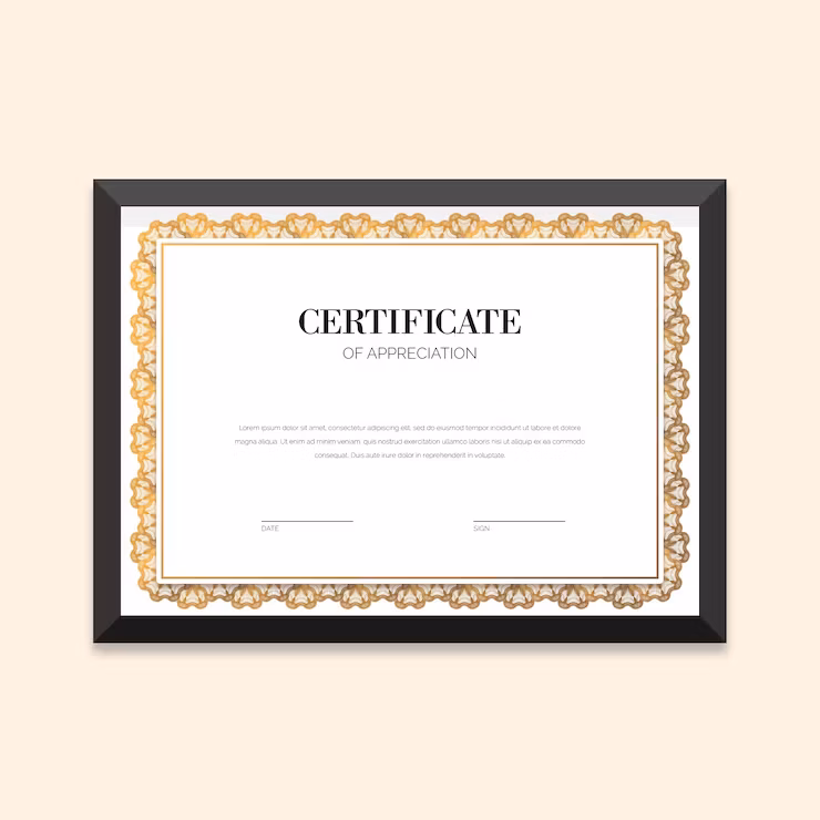 Certificate  Frame